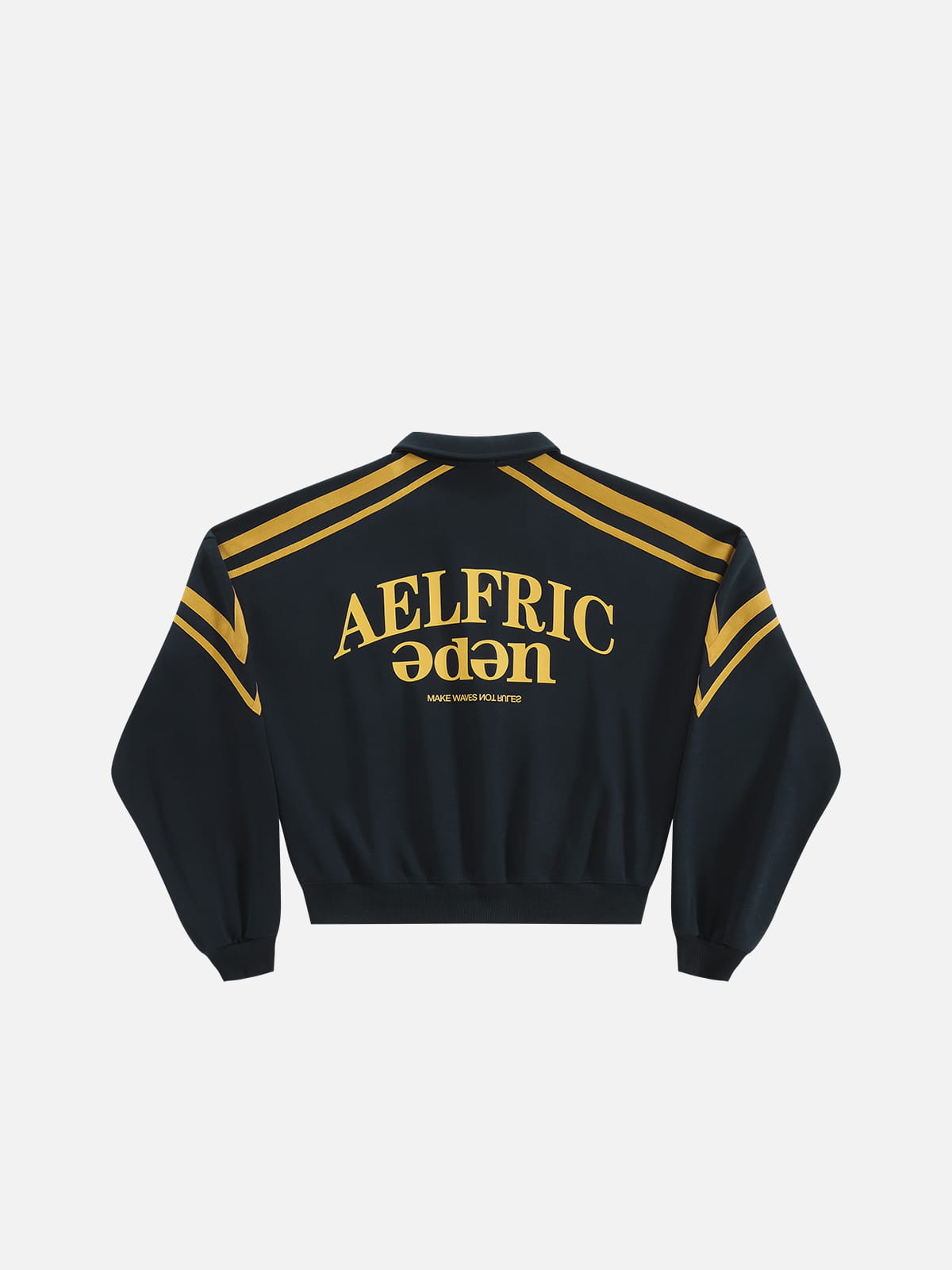 Aelfric Eden Boxy Stripe Panel 77 Quarter-Zip Sweatshirt