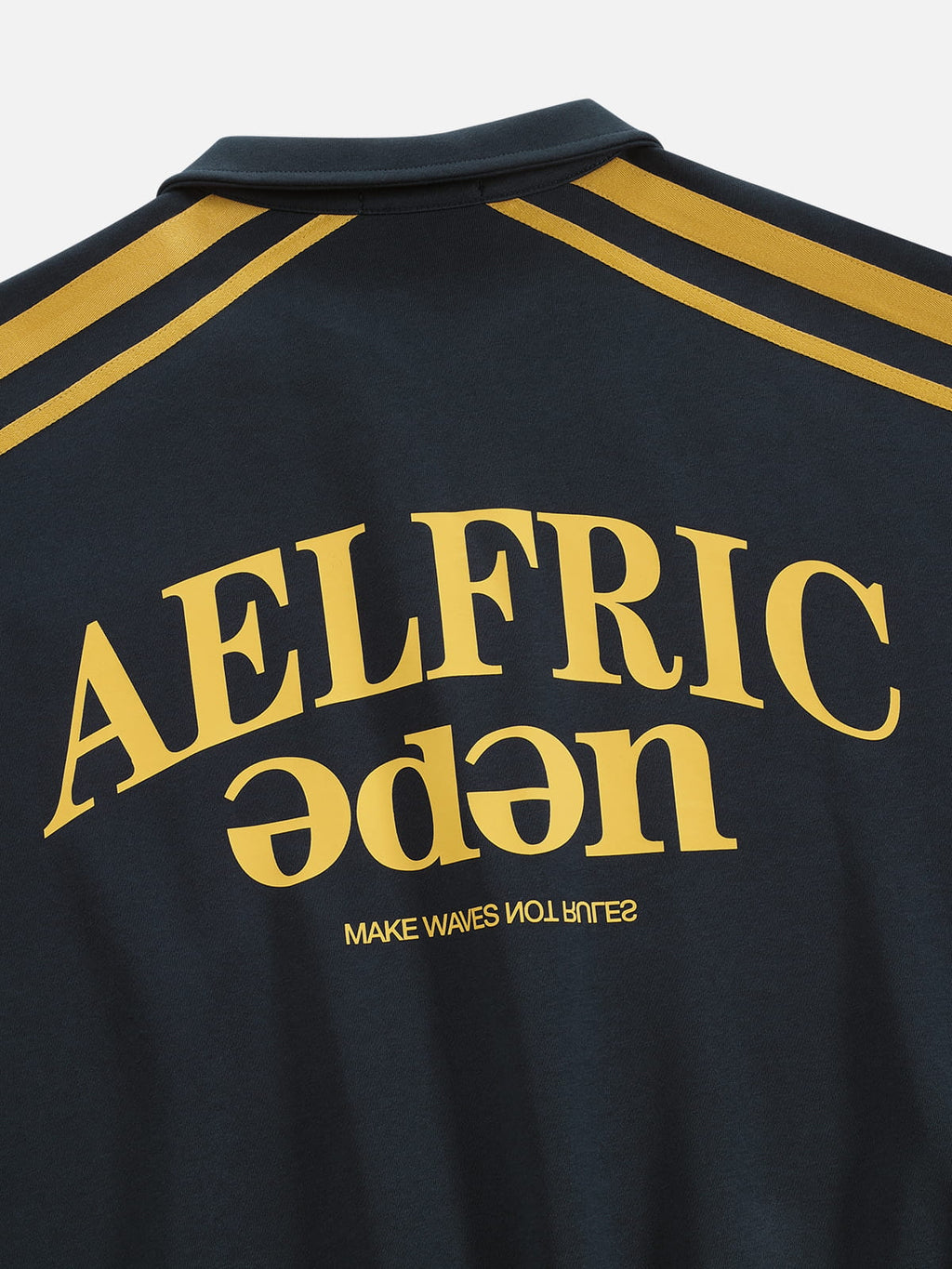 Aelfric Eden Boxy Stripe Panel 77 Quarter-Zip Sweatshirt