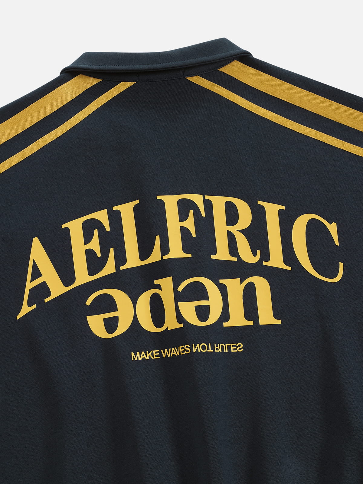 Aelfric Eden Boxy Stripe Panel 77 Quarter-Zip Sweatshirt