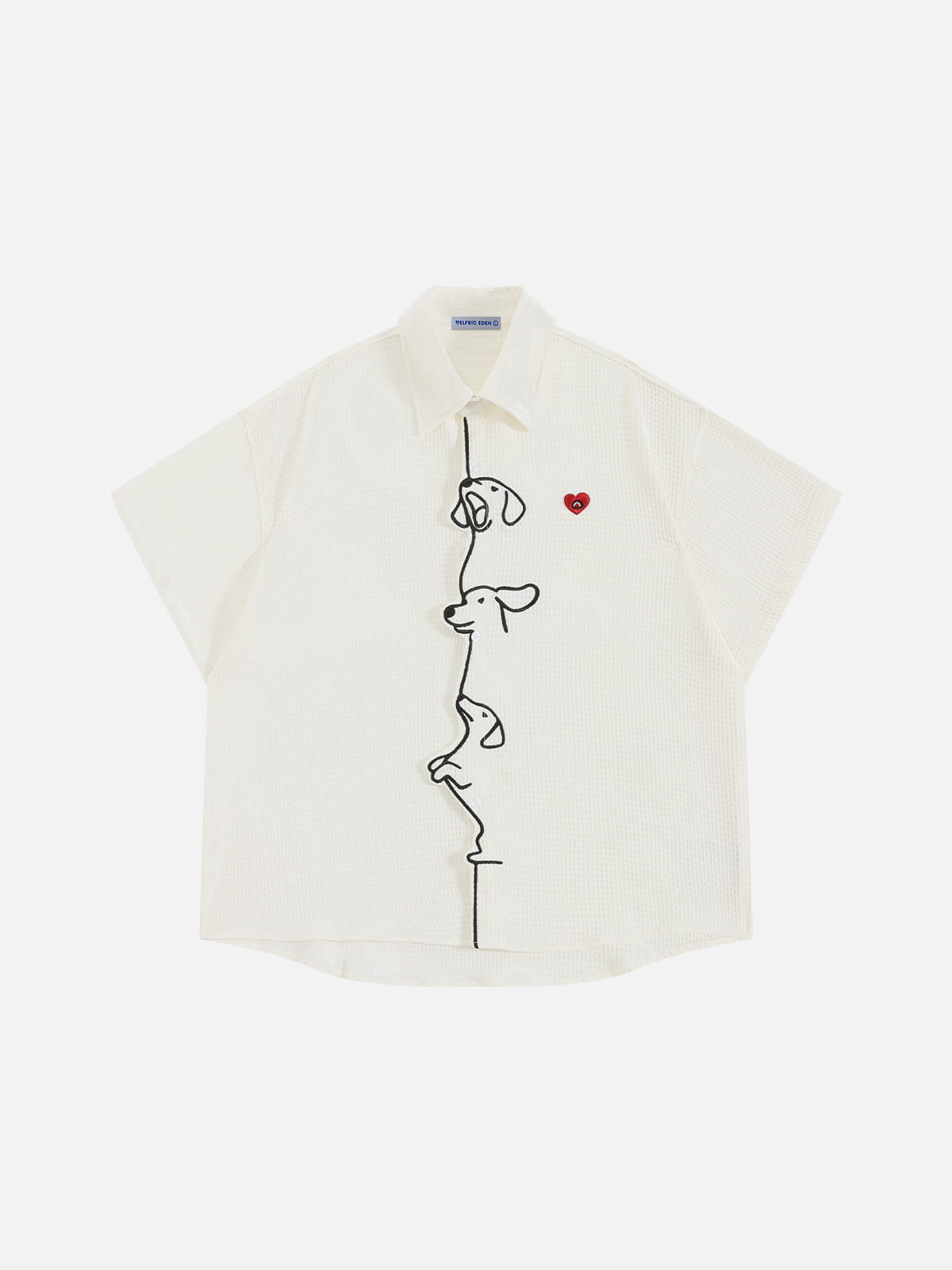 Aelfric Eden Boxy Dachshund Embroidery Short Sleeve Shirt