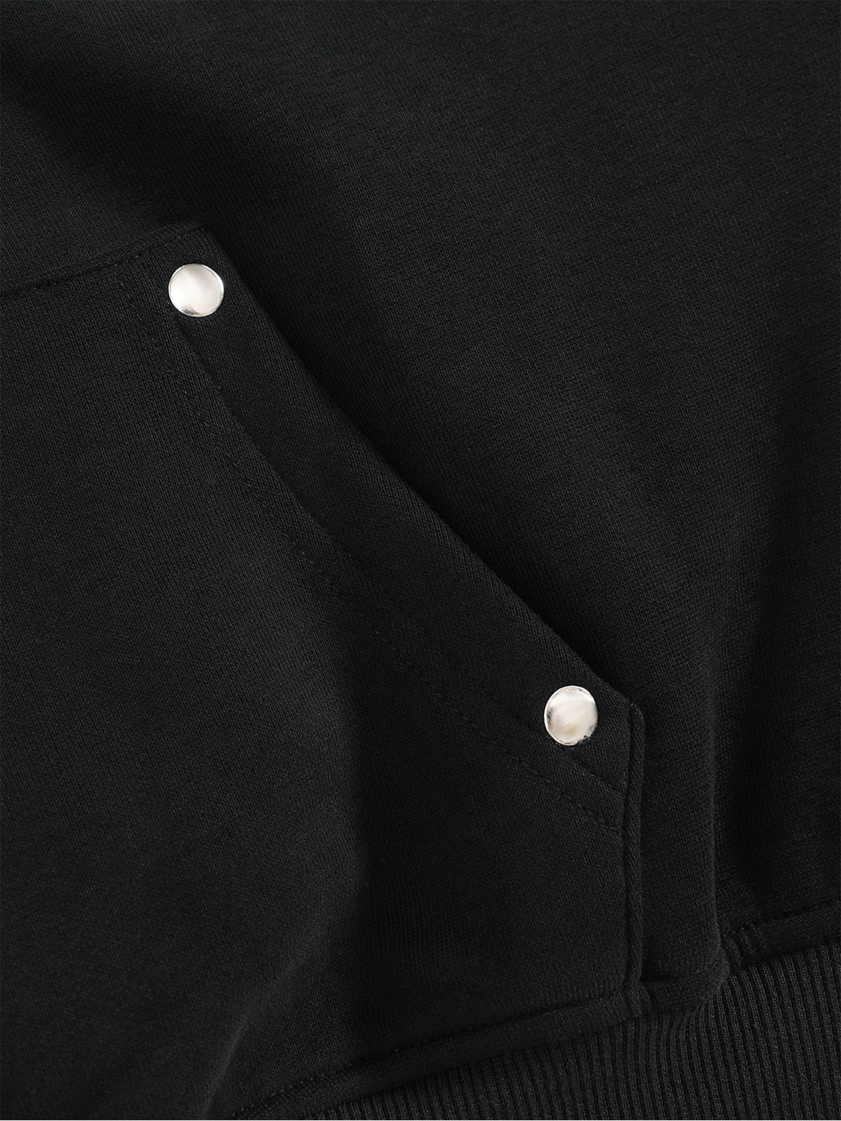 Aelfric Eden Cropped Script Embroidery Zip Up Hoodie