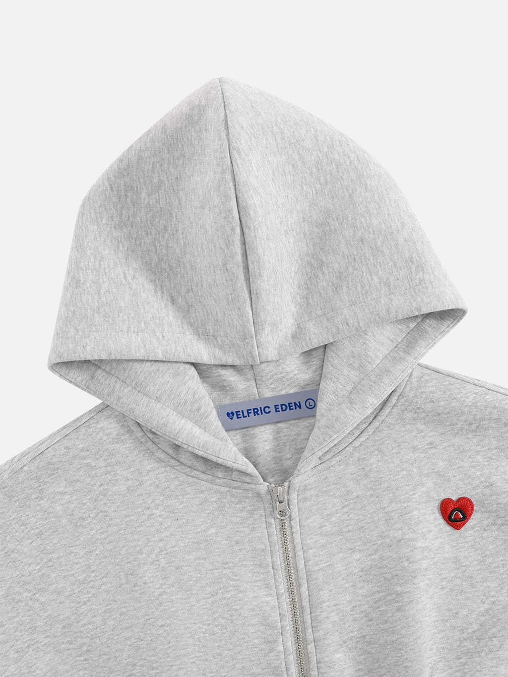 Aelfric Eden Cropped Embroidered Dachshund Zip Up Hoodie