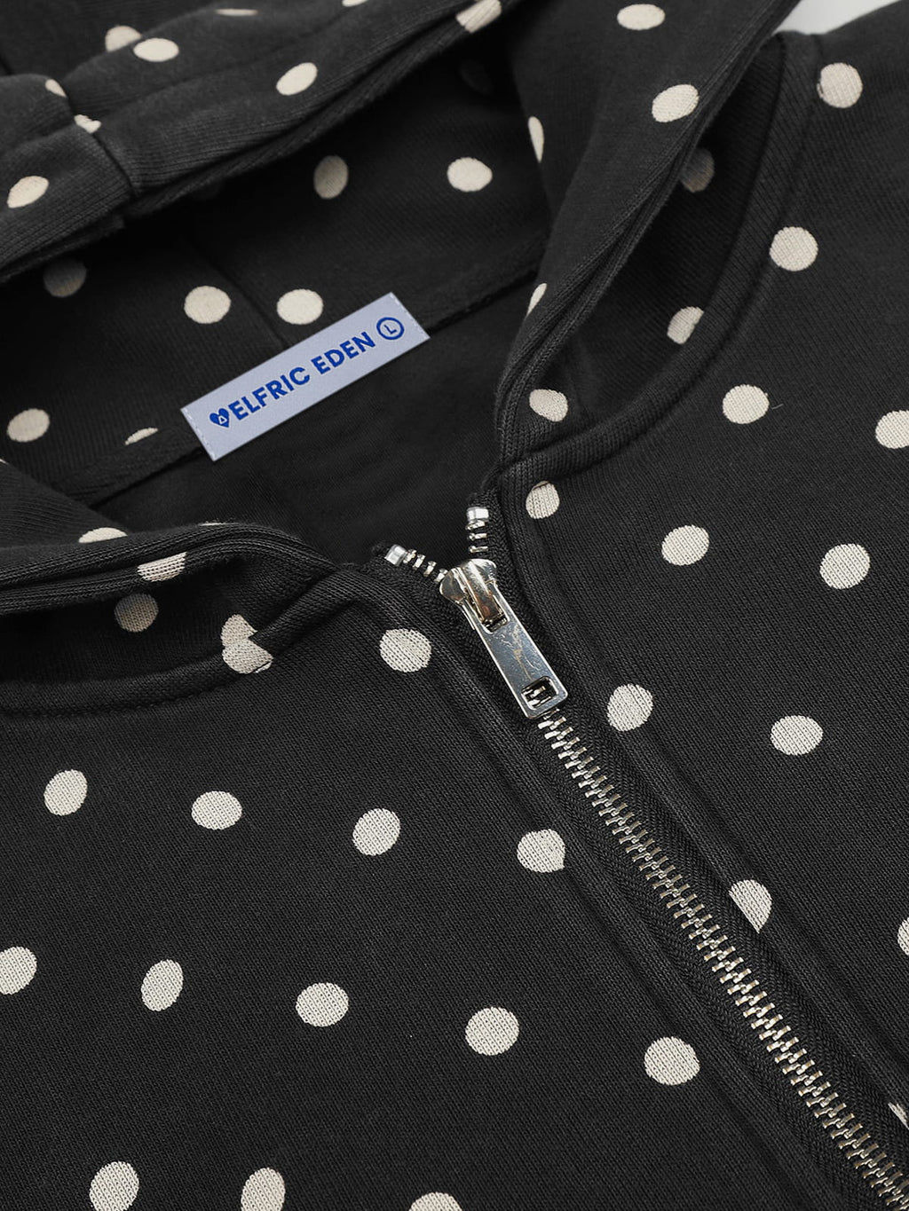 Aelfric Eden Cropped All-Over Print Zip Up Hoodie