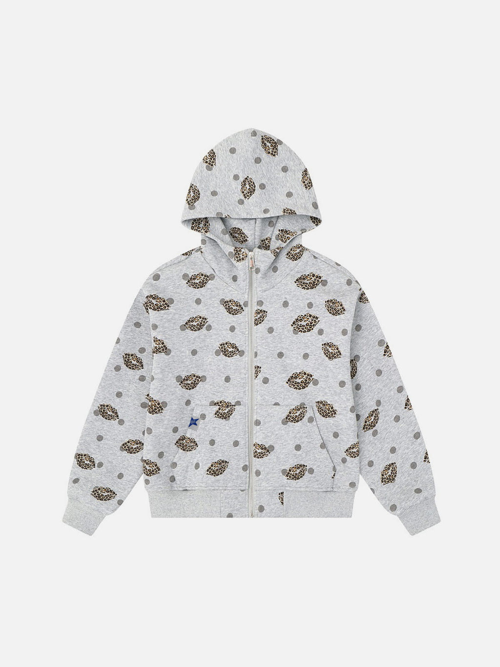 Aelfric Eden Leopard  Zip Up Hoodie