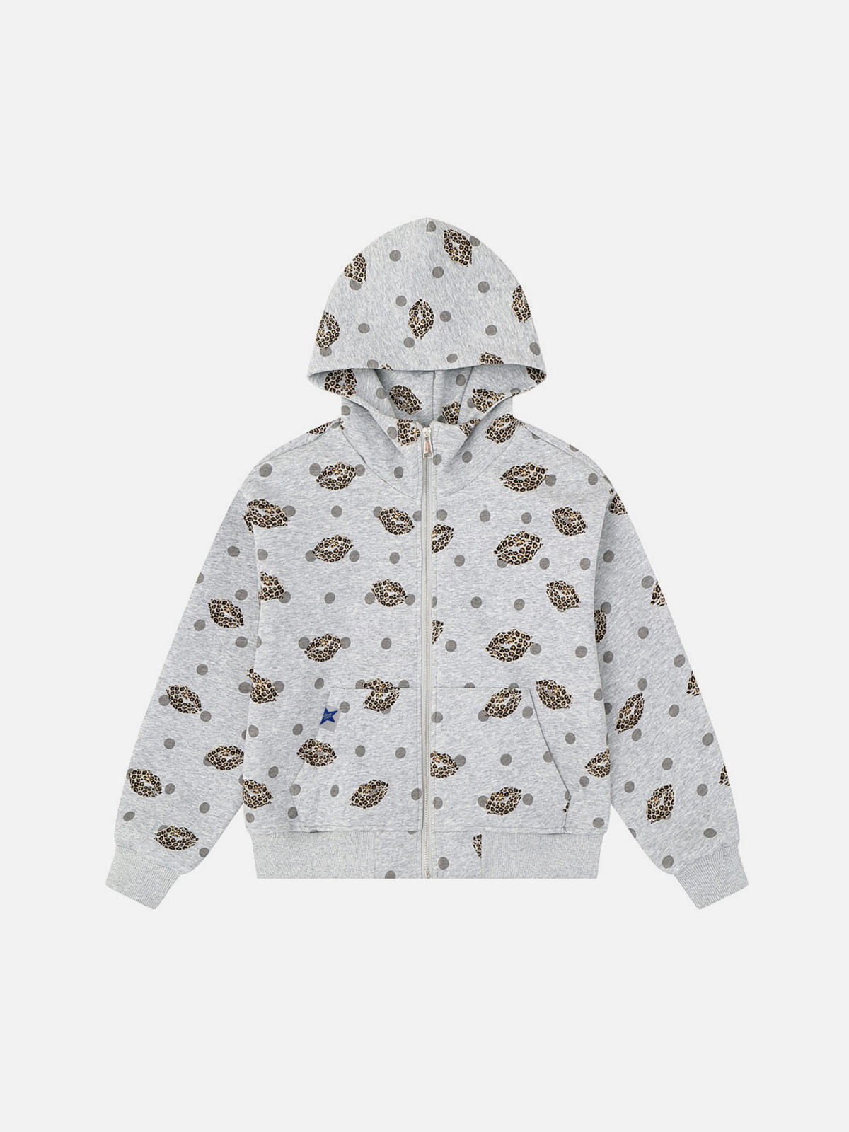 Aelfric Eden Leopard  Zip Up Hoodie