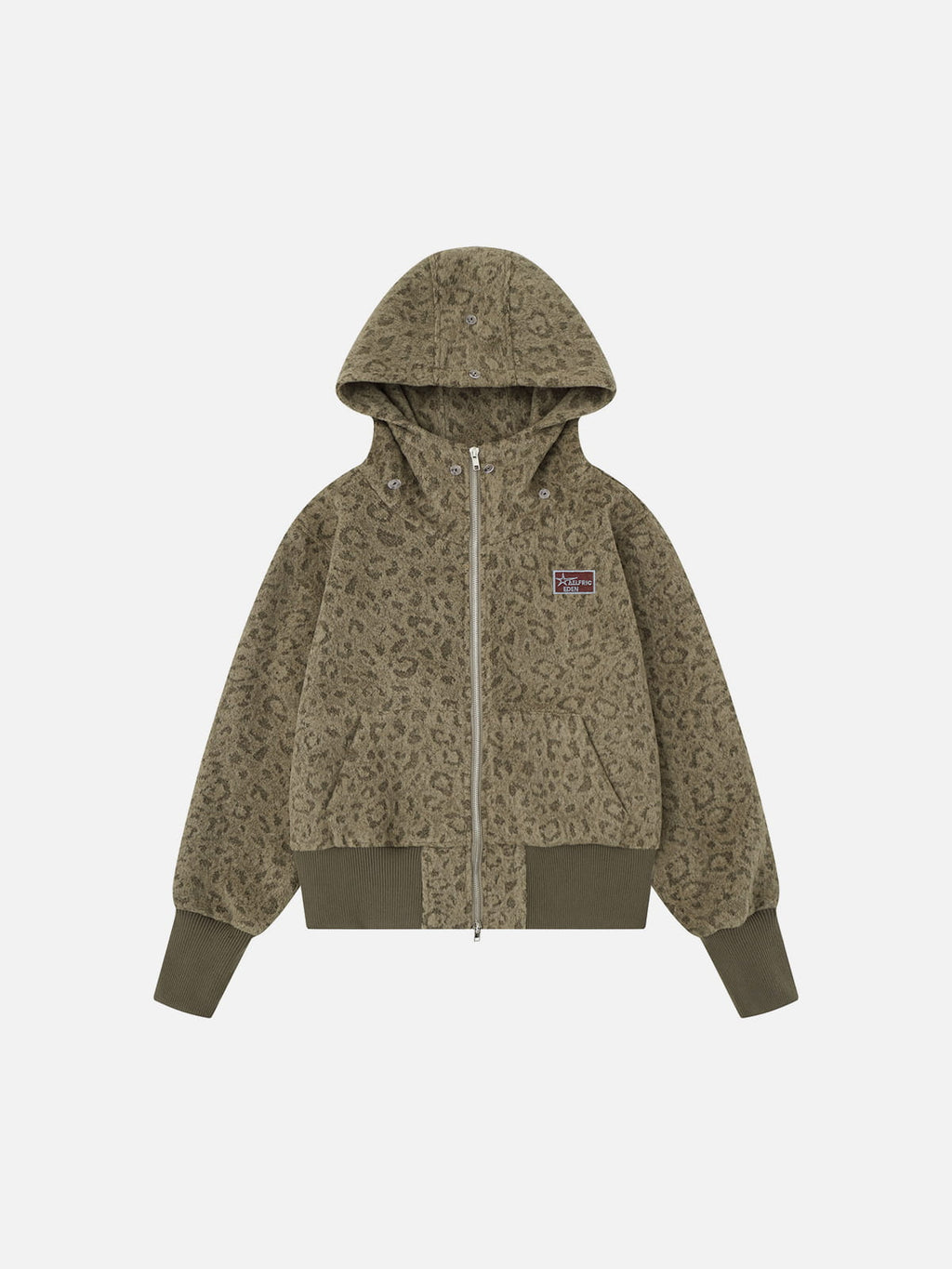 [Pre-Order] Aelfric Eden Leopard Faux Fur Zip Up Hoodie