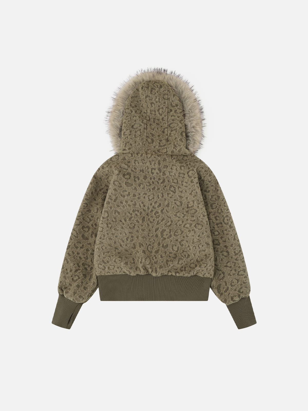 [Pre-Order] Aelfric Eden Leopard Faux Fur Zip Up Hoodie