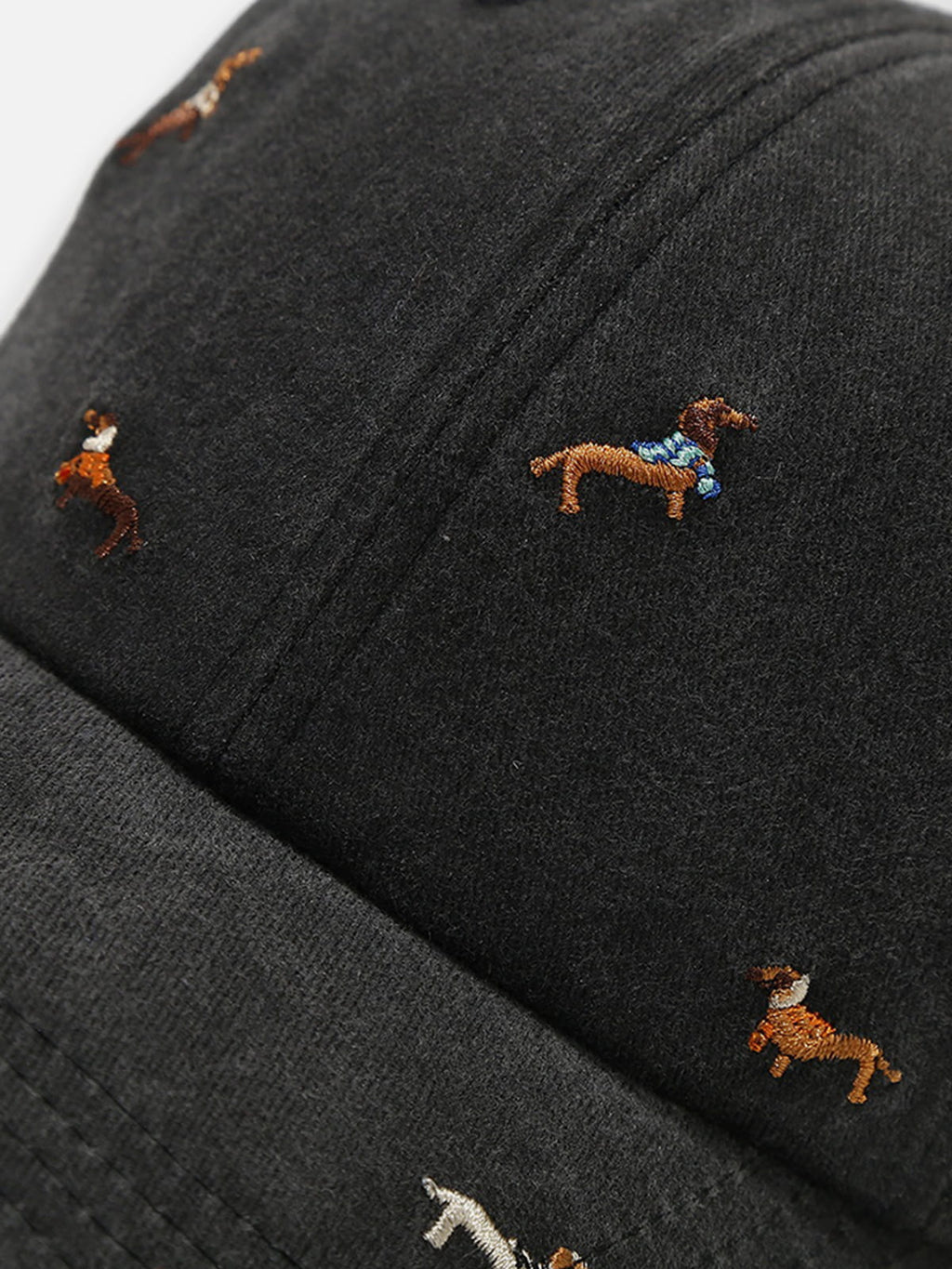 Embroidery Dachshund Washed Cap