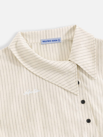 Aelfric Eden Asymmetric Button Long Sleeve Shirt