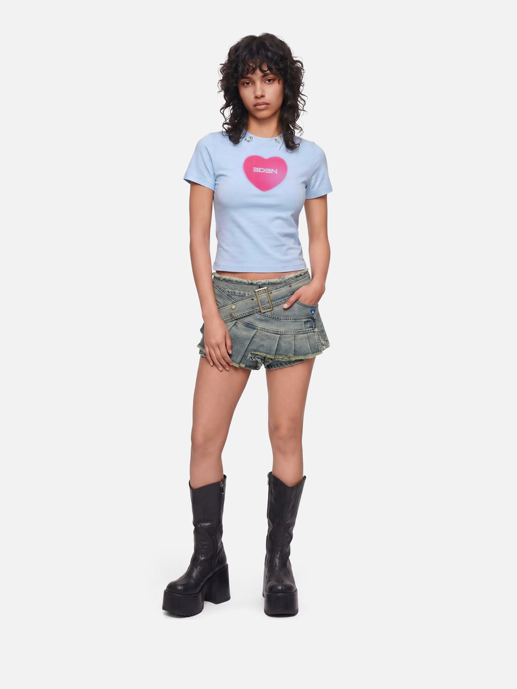 Aelfric Eden Heart Rhinestone Baby Tee