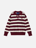 Aelfric Eden Polo Collar Striped Sweater