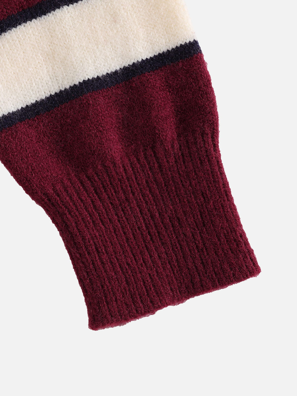 Aelfric Eden Polo Collar Striped Sweater