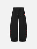 Aelfric Eden Script Embroidery Baggy Barrel Sweatpants