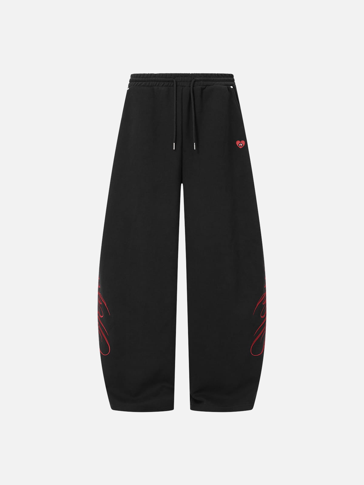 Aelfric Eden Script Embroidery Baggy Barrel Sweatpants