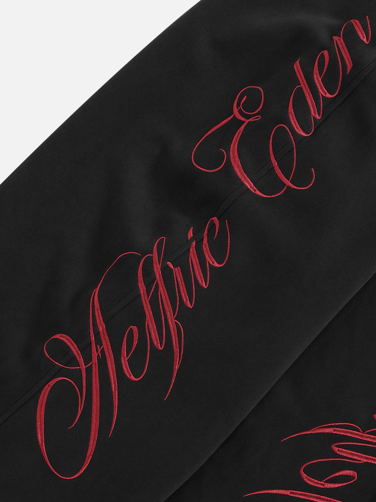 Aelfric Eden Script Embroidery Baggy Barrel Sweatpants