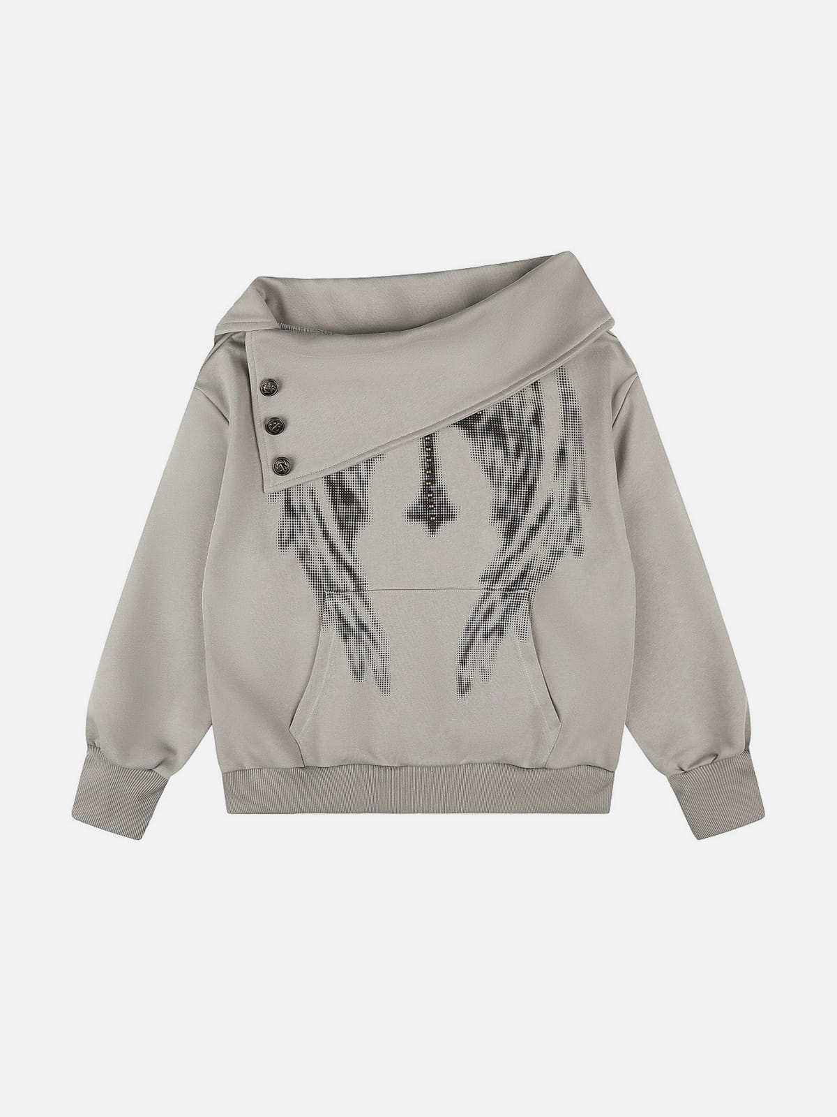 Aelfric Eden Graphic Off-The-Shoulder Sweatshirt