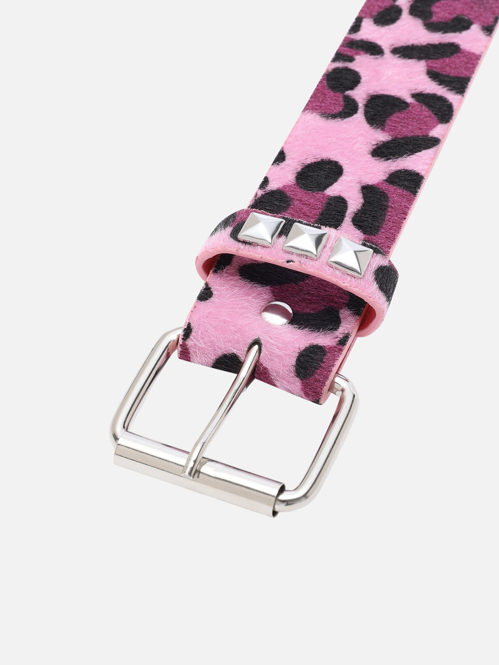 Animal Pattern Studded Belt