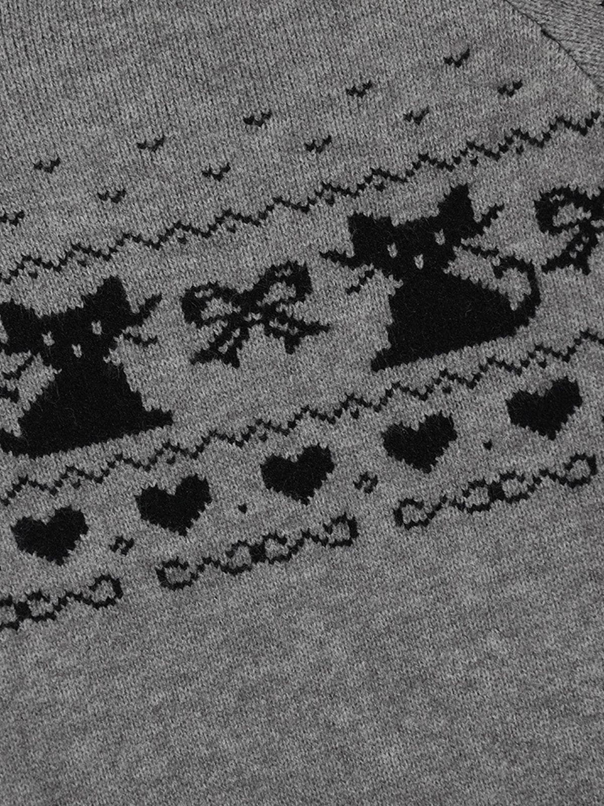 Aelfric Eden Boxy Cat Fair Isle Cardigan