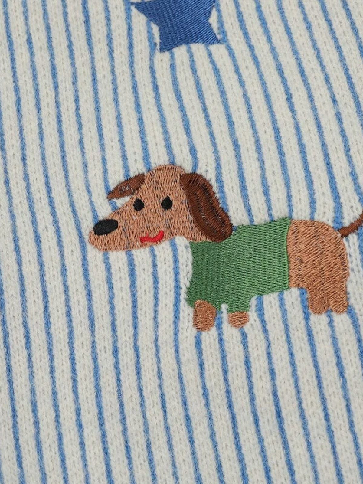 Aelfric Eden Dachshund Embroidery Cardigan