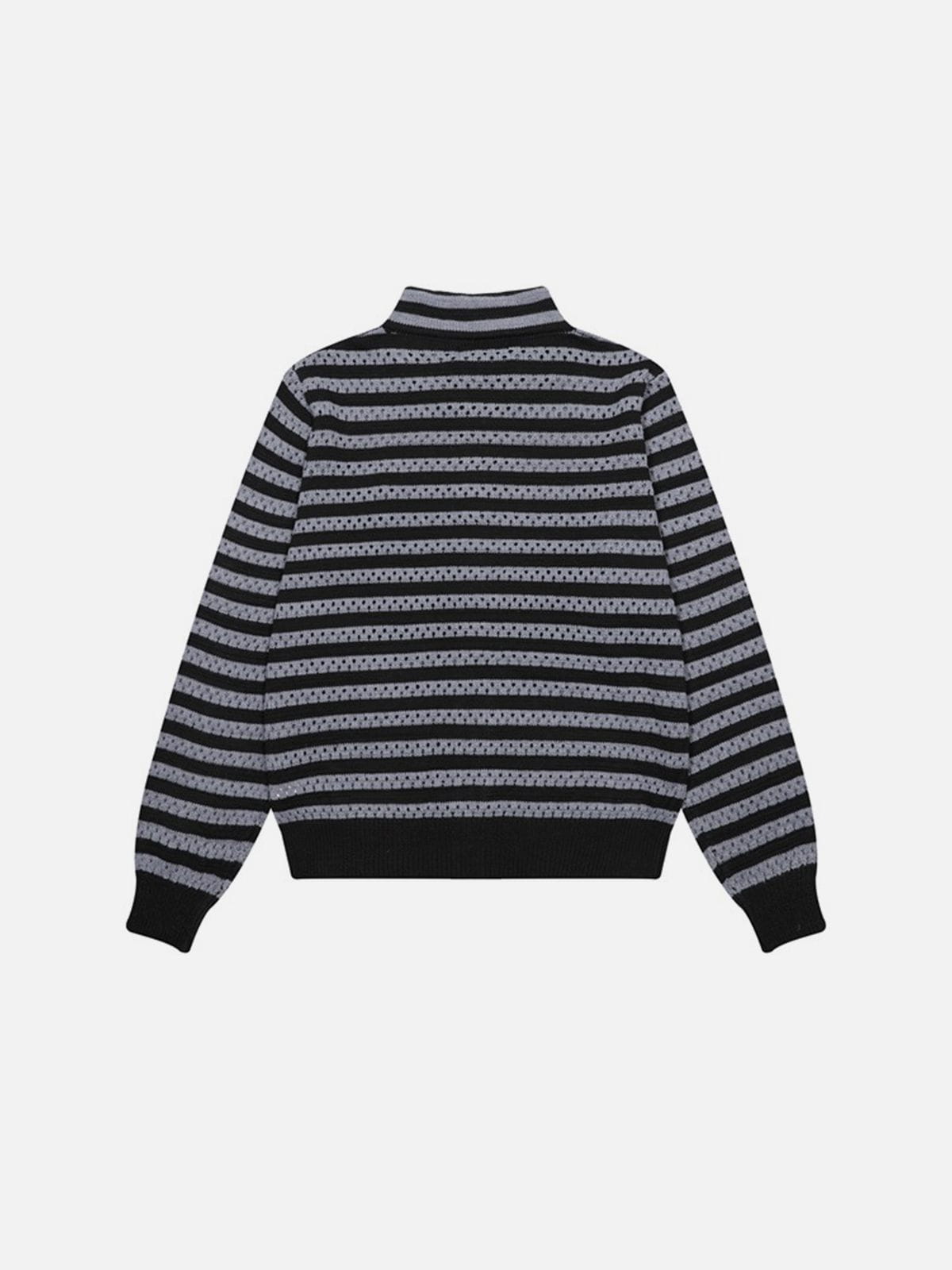 Aelfric Eden Striped Pointelle Knit Cardigan