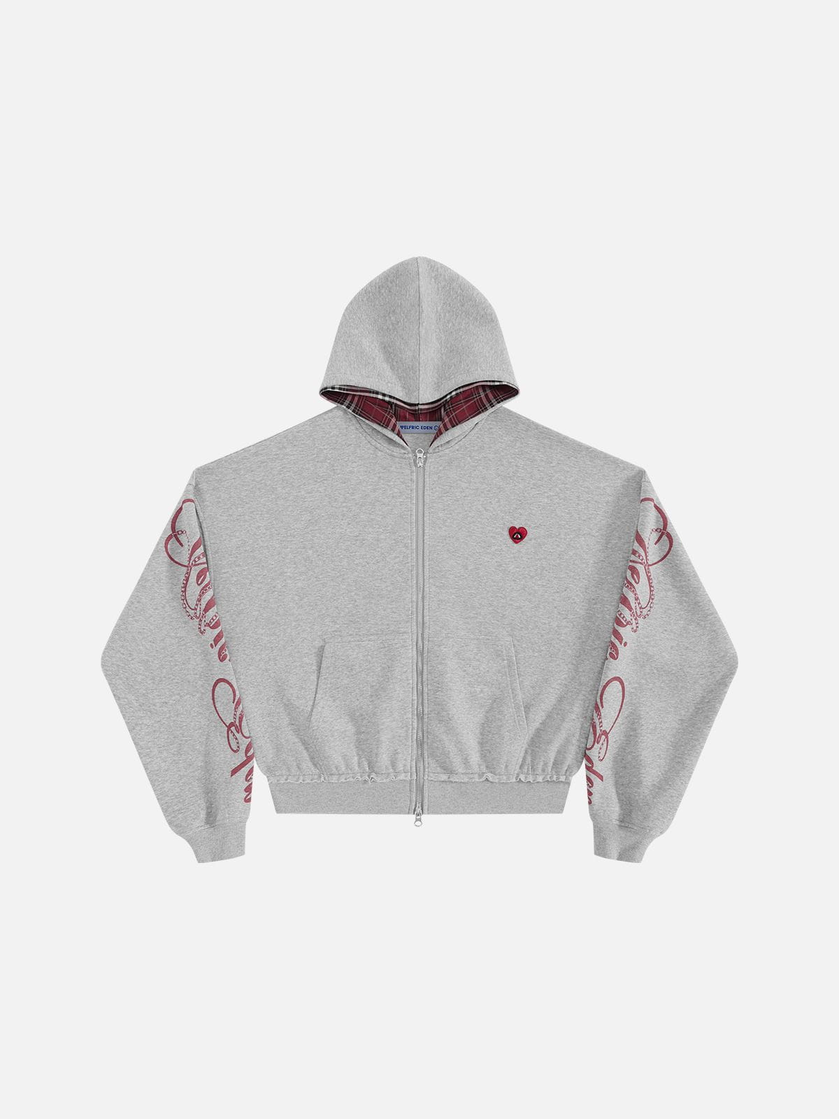 [Pre-Order] Aelfric Eden Boxy Script Graphic Zip Up Hoodie