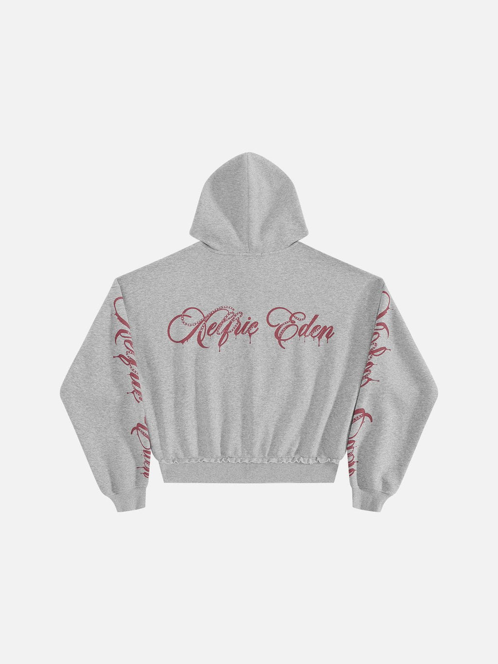 [Pre-Order] Aelfric Eden Boxy Script Graphic Zip Up Hoodie