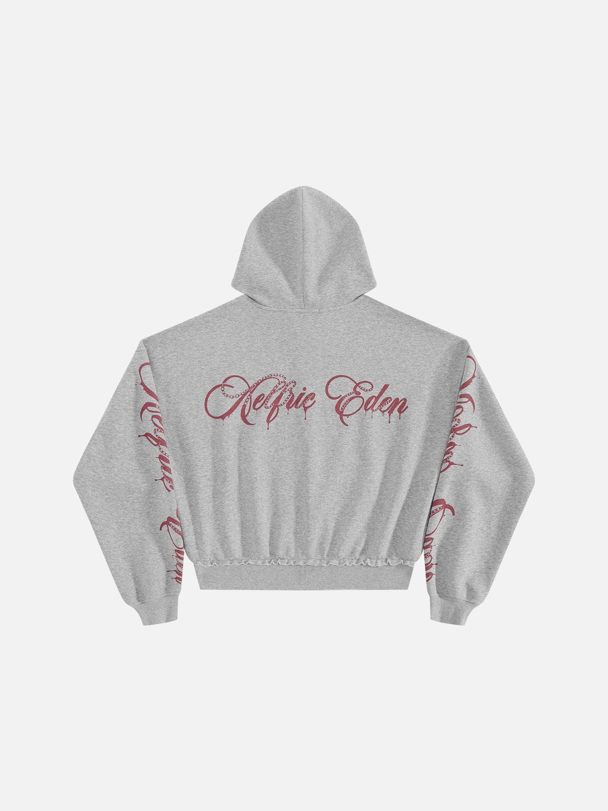 [Pre-Order] Aelfric Eden Boxy Script Graphic Zip Up Hoodie