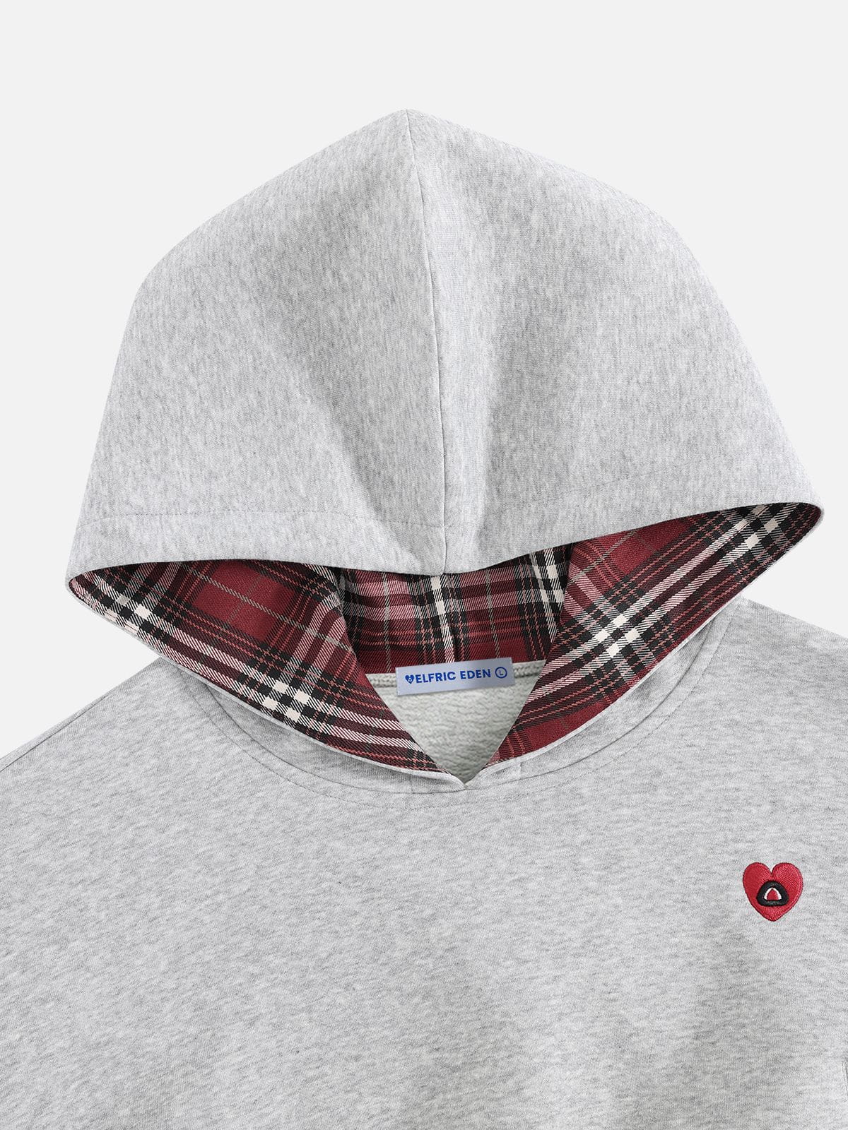 [Pre-Order] Aelfric Eden Cropped Plaid Lined Pullover Hoodie
