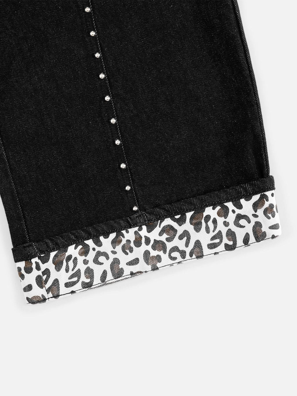 Aelfric Eden Leopard Cuff Baggy Barrel Jeans