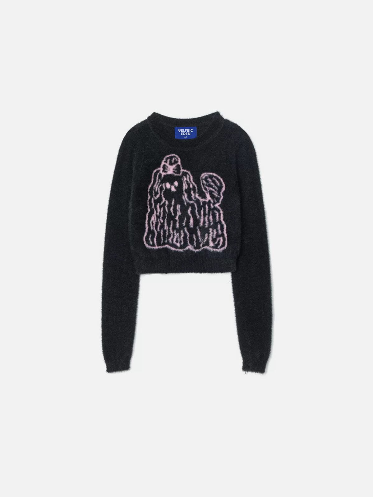 Aelfric Eden Cropped Dog Graphic Sweater