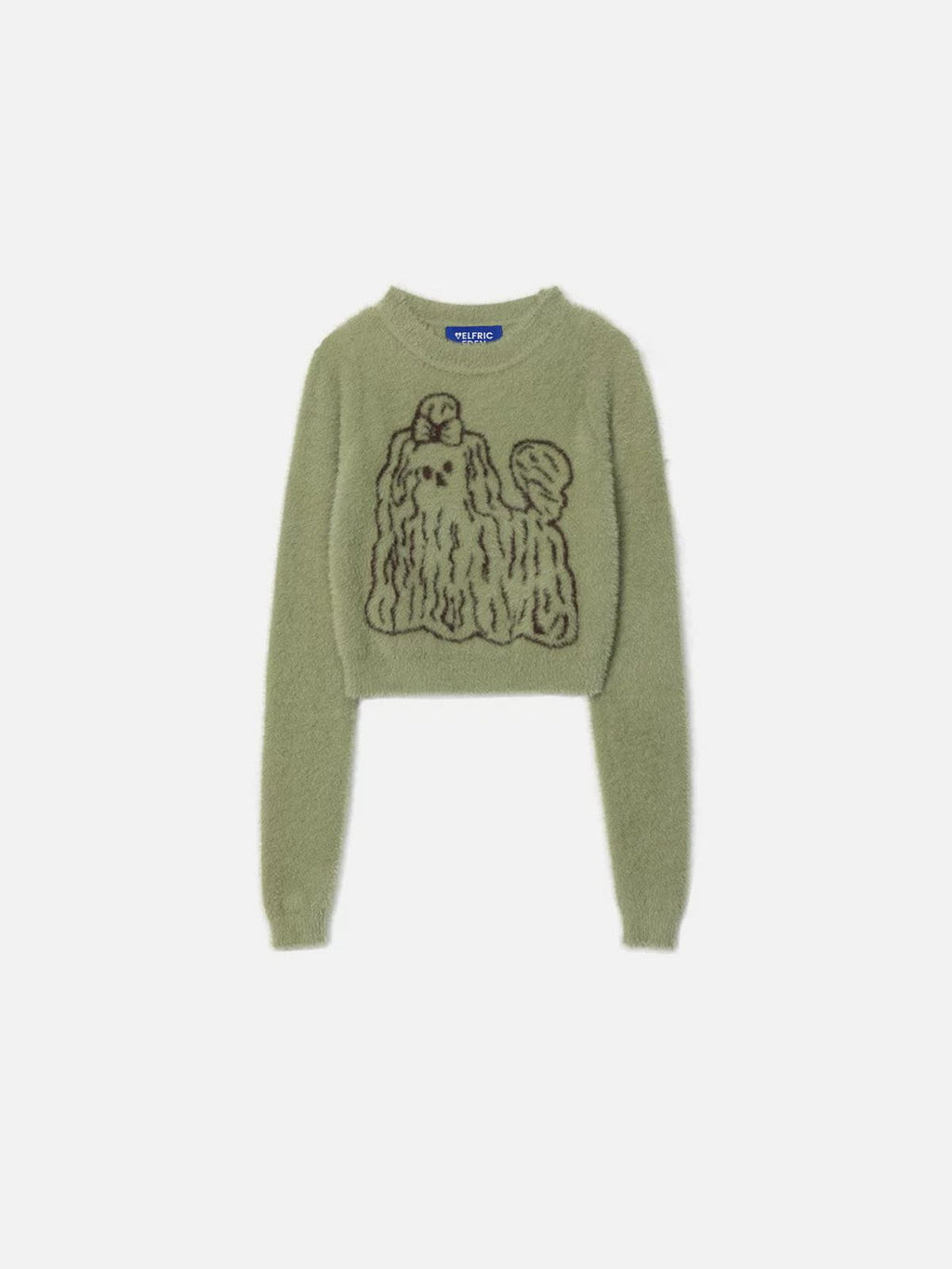 Aelfric Eden Cropped Dog Graphic Sweater
