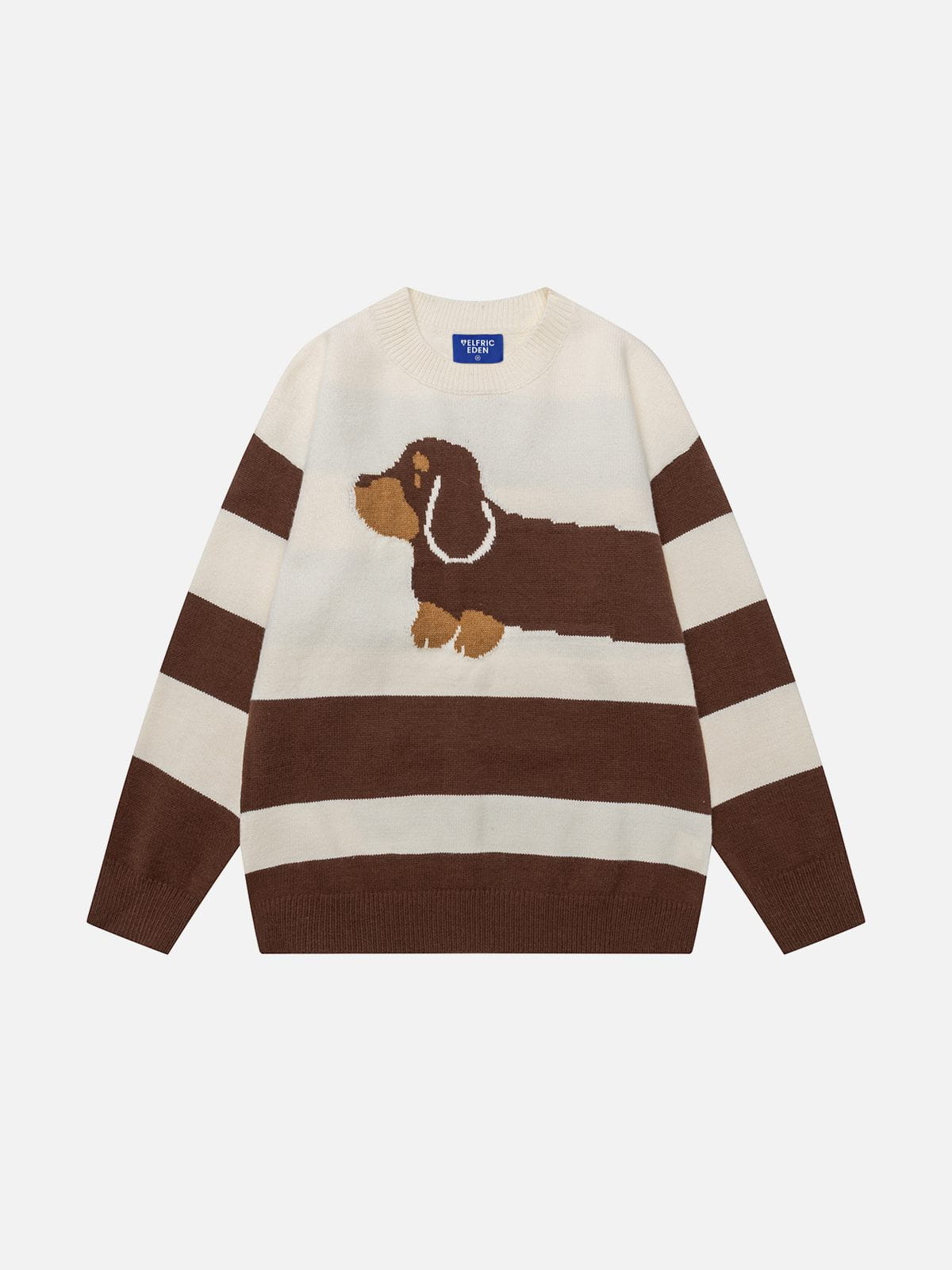 Aelfric Eden Striped Dachshund Sweater