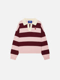 Aelfric Eden Polo Collar Striped Sweater