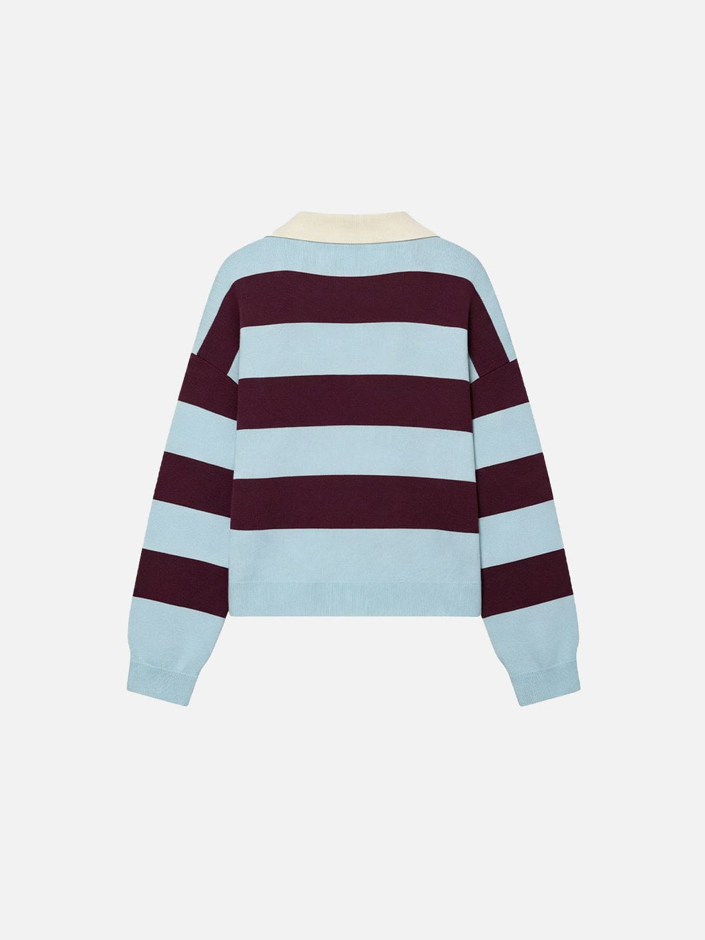 Aelfric Eden Polo Collar Striped Sweater