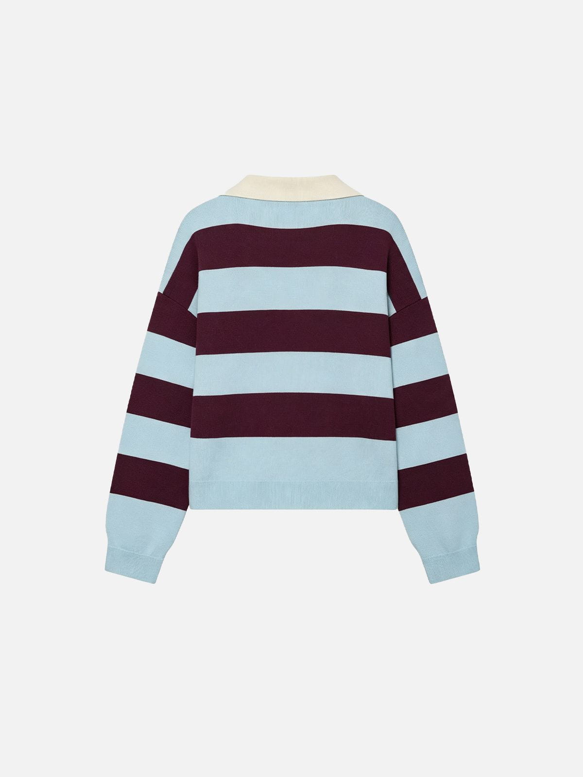 Aelfric Eden Polo Collar Striped Sweater