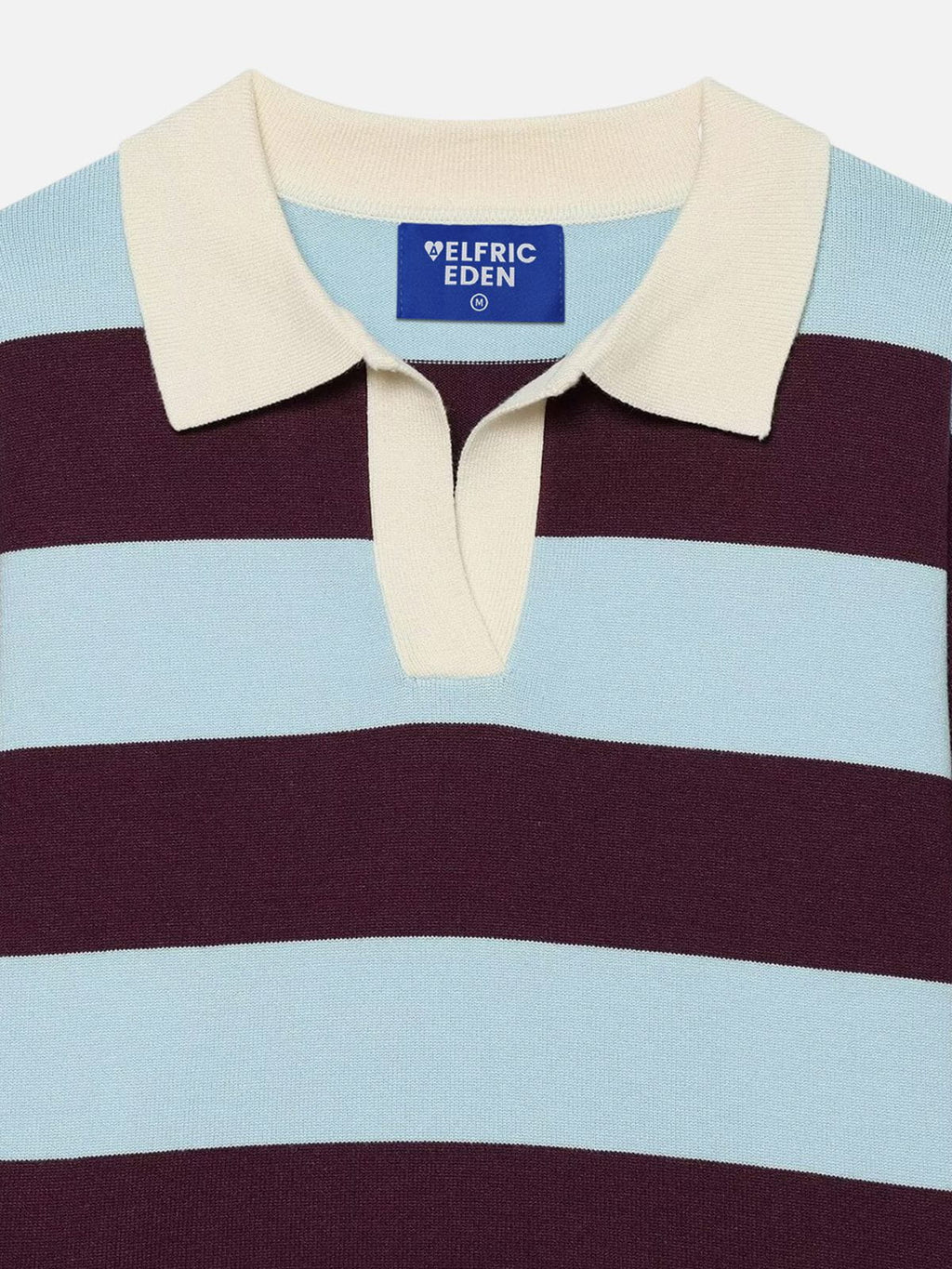 Aelfric Eden Polo Collar Striped Sweater