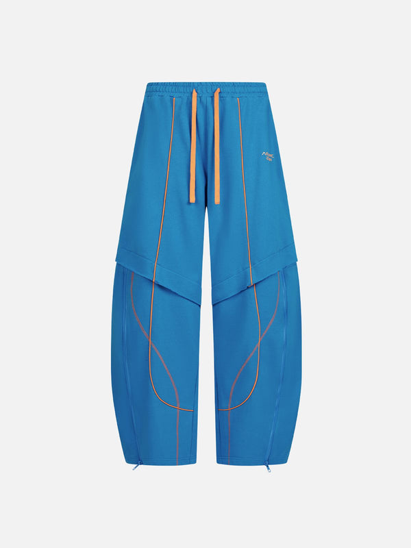 [Pre-Order] Aelfric Eden Zip Panel Baggy Barrel Sweatpants