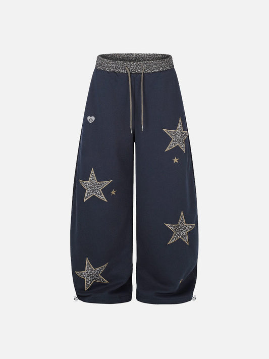 [Pre-Order] Aelfric Eden Leopard Star Baggy Barrel Sweatpants