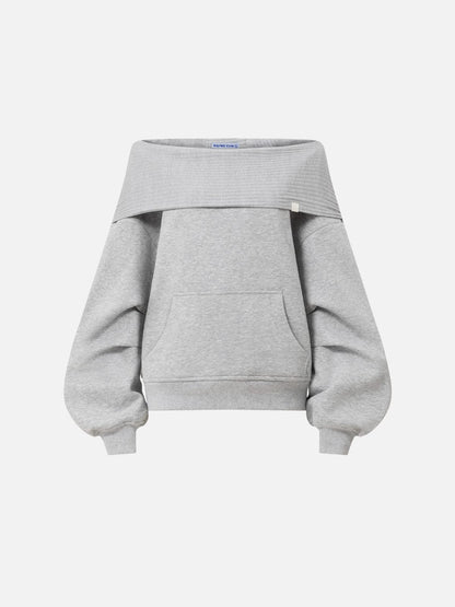Aelfric Eden Off-The-Shoulder Pullover Hoodie