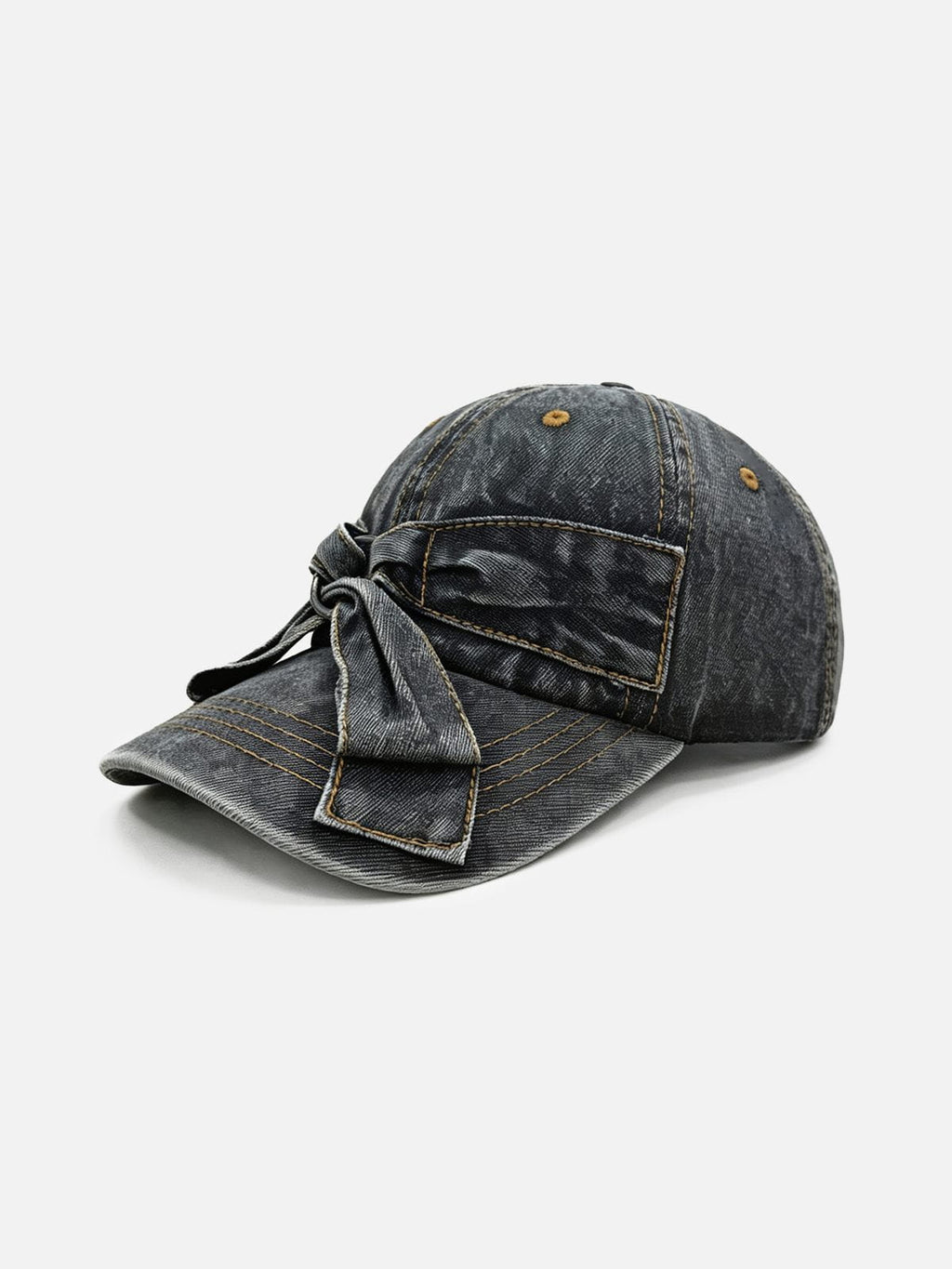 Bow Denim Baseball Cap