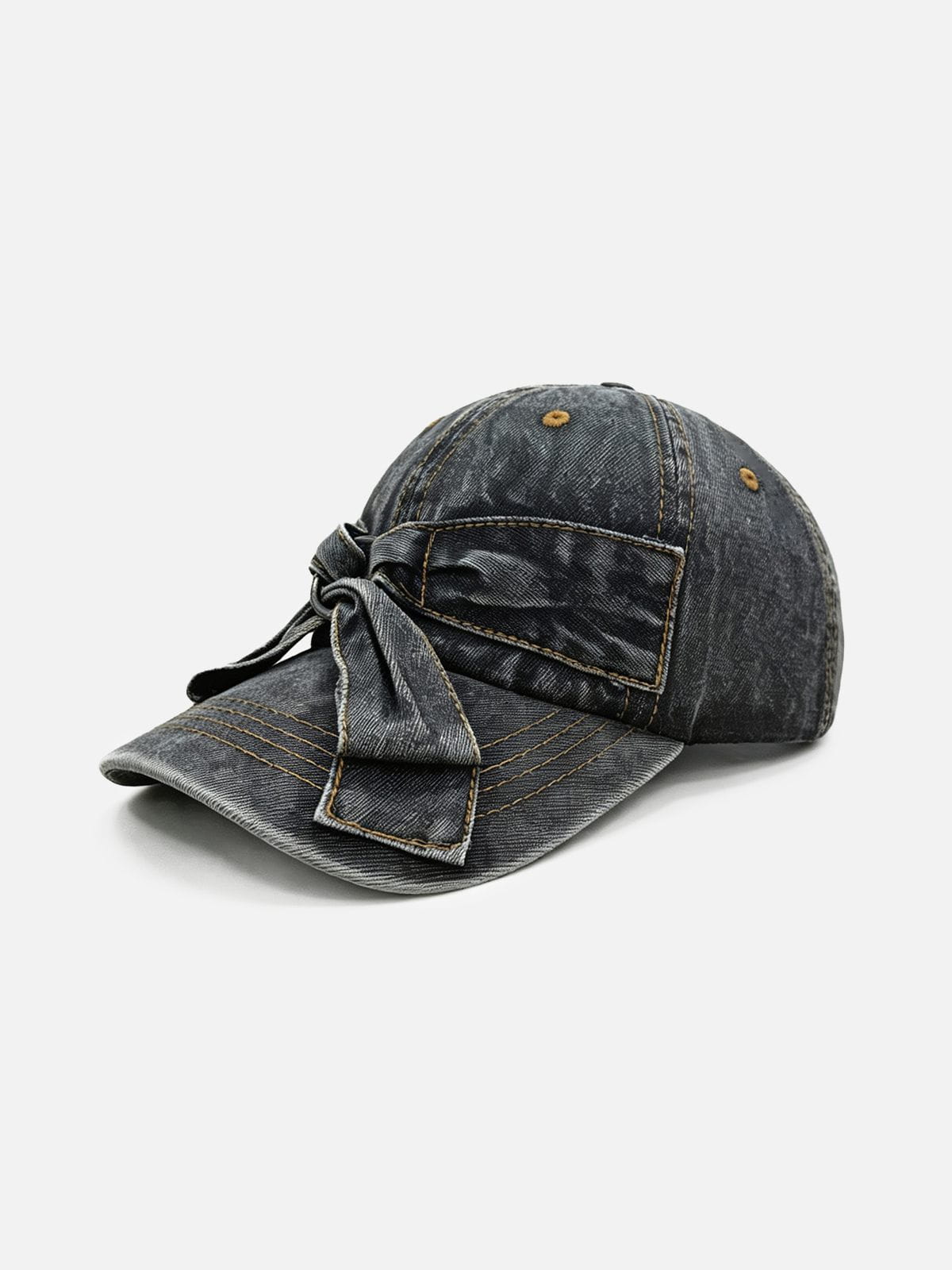 Bow Denim Baseball Cap