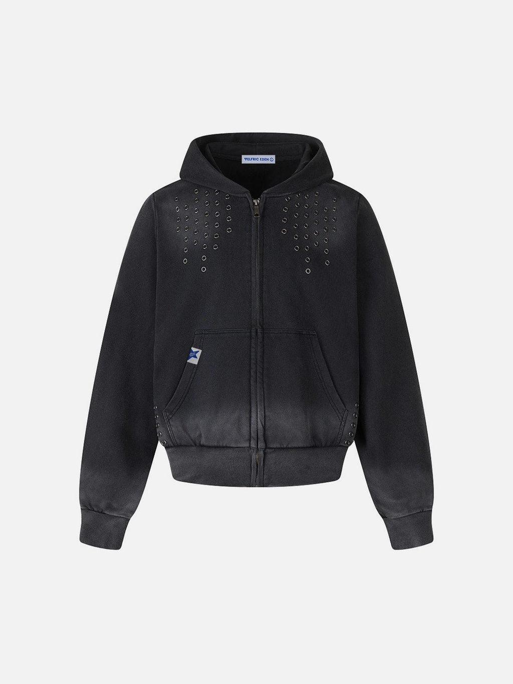 Aelfric Eden Eyelet Washed Zip Up Hoodie