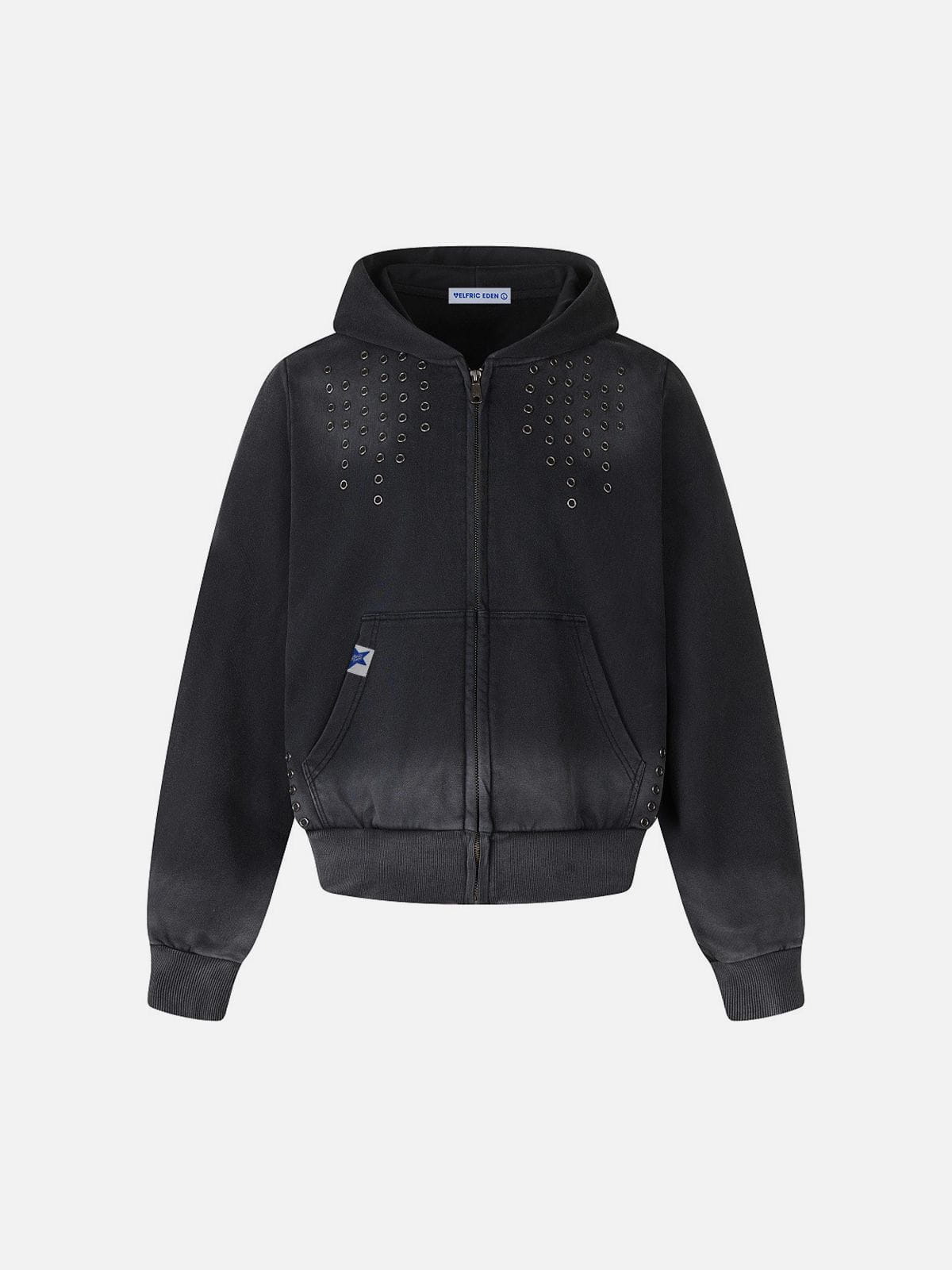 Aelfric Eden Eyelet Washed Zip Up Hoodie
