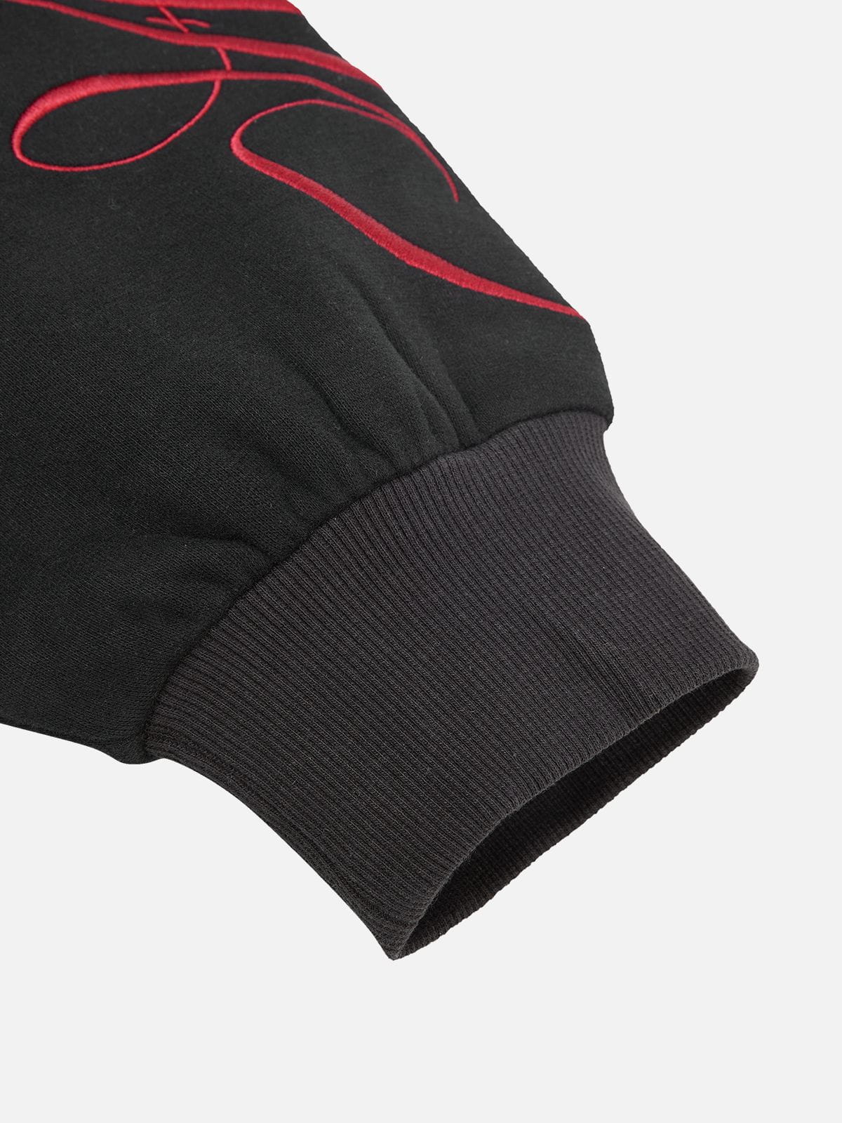 Aelfric Eden Boxy Script Embroidery Pullover Hoodie