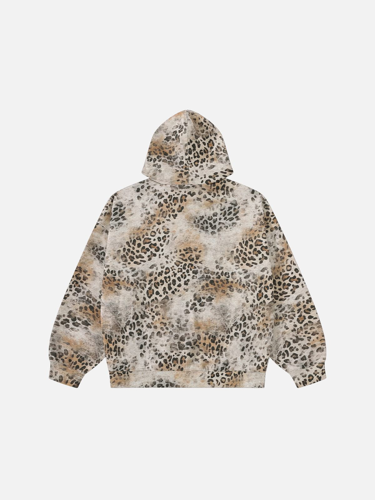 Aelfric Eden Washed Leopard Zip Up Hoodie