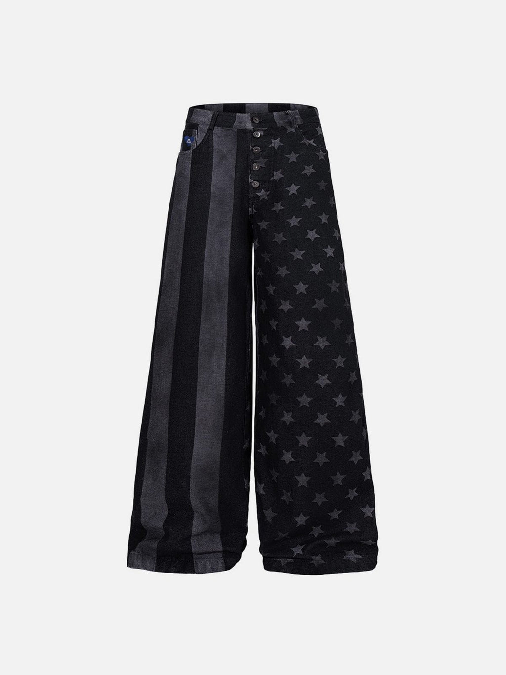Aelfric Eden Striped Star Baggy Barrel Jeans