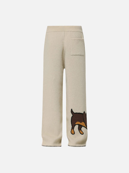 [Pre-Order] Aelfric Eden Dachshund Jacquard Knit Pants