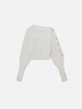 Aelfric Eden Cropped Shoulder Button Sweater