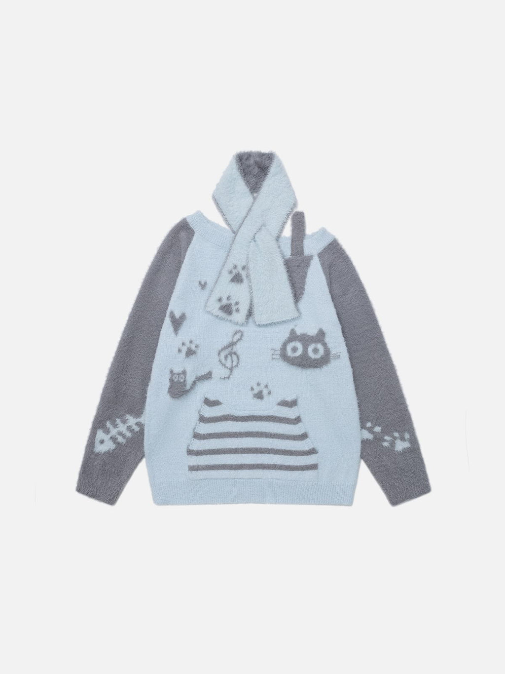 Aelfric Eden Cat Off-The-Shoulder Sweater