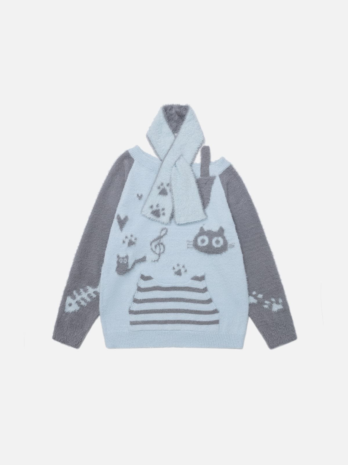 Aelfric Eden Cat Off-The-Shoulder Sweater